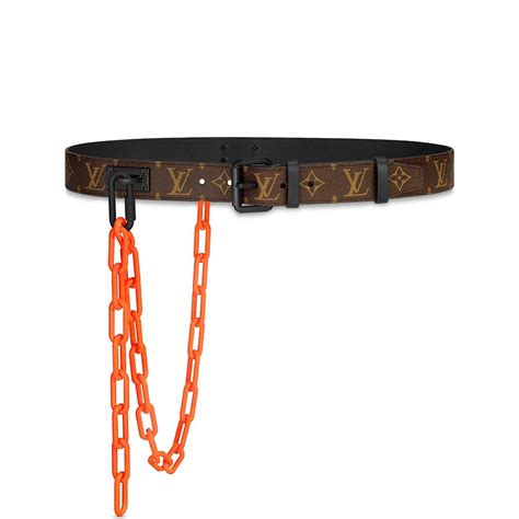 virguil abloh louis vuitton oarnge chain belt replica|virgil abloh silver lockit.